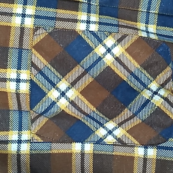Vtg Union Made Big Ben Sanforized Plaid Long Sleeve Flannel Shirt Size XL NWT - Picture 3 of 8